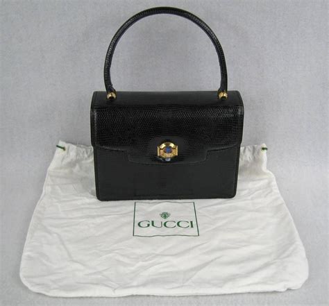 gucci black bag ebay|vintage gucci black leather handbag.